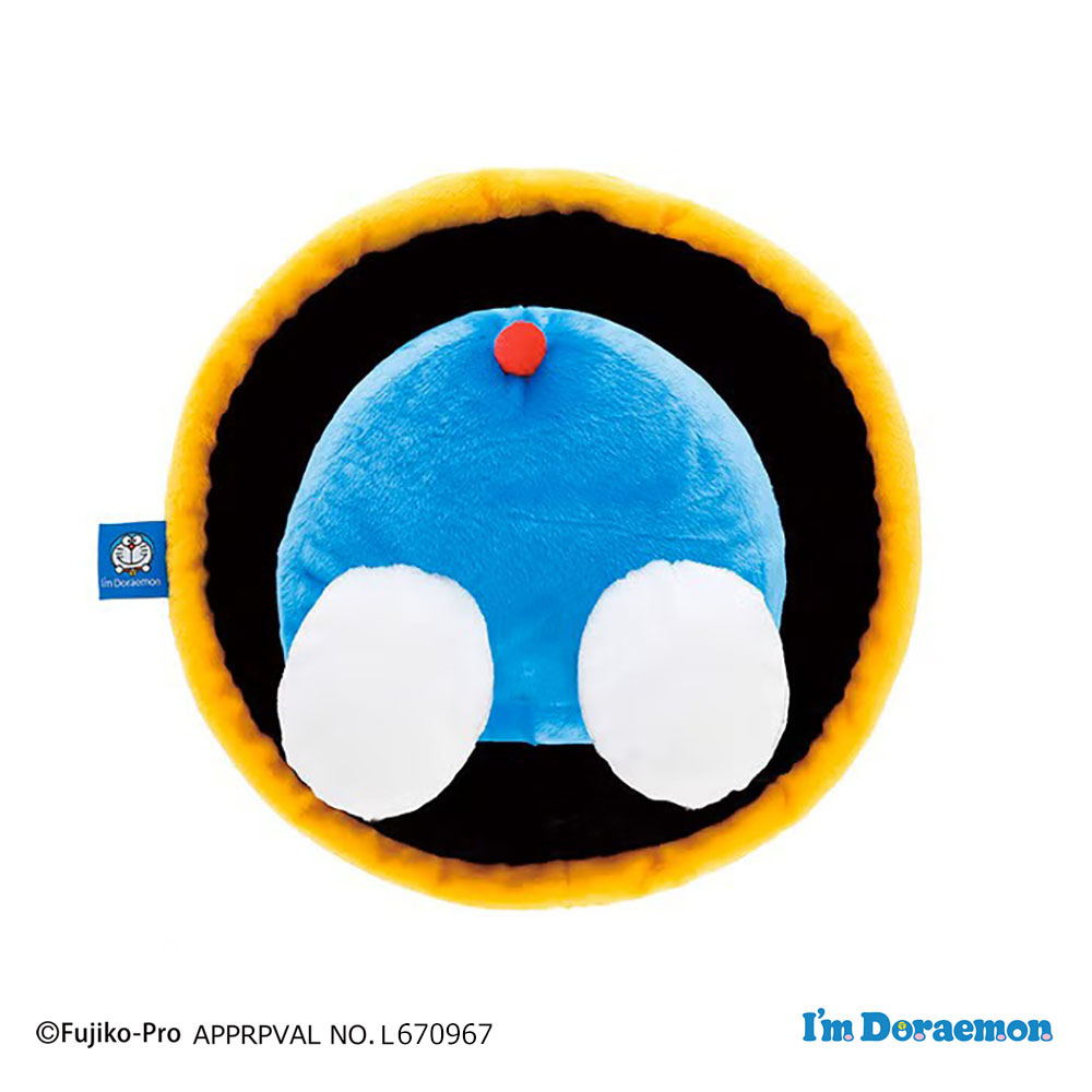 セール　Doraemon's Bell 限定 ドラえもん 和柄クッション　新品 ドラえもん ペールトーン フェイス クッション インテリア 枕