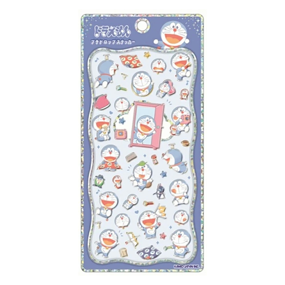 ドラえもん プチドロップステッカー ドラえもん blue tone
