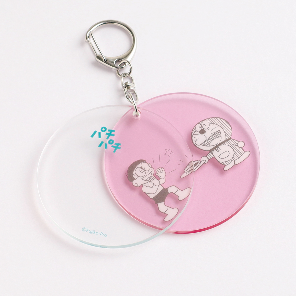 ドラえもん 2連アクリルキーホルダー （pink） | ドラえもん未来