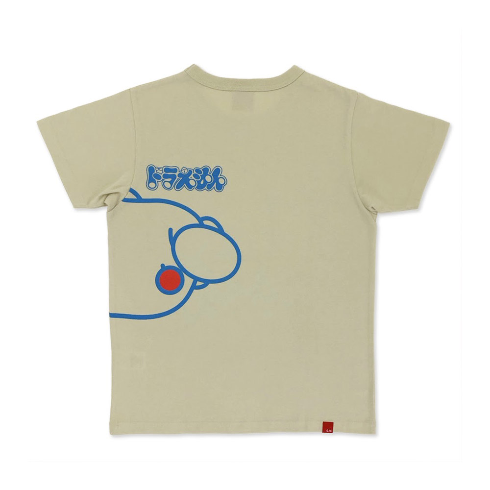 OJICO Tシャツ ドラえもん ゴロリ／グレージュ ユニセックスL