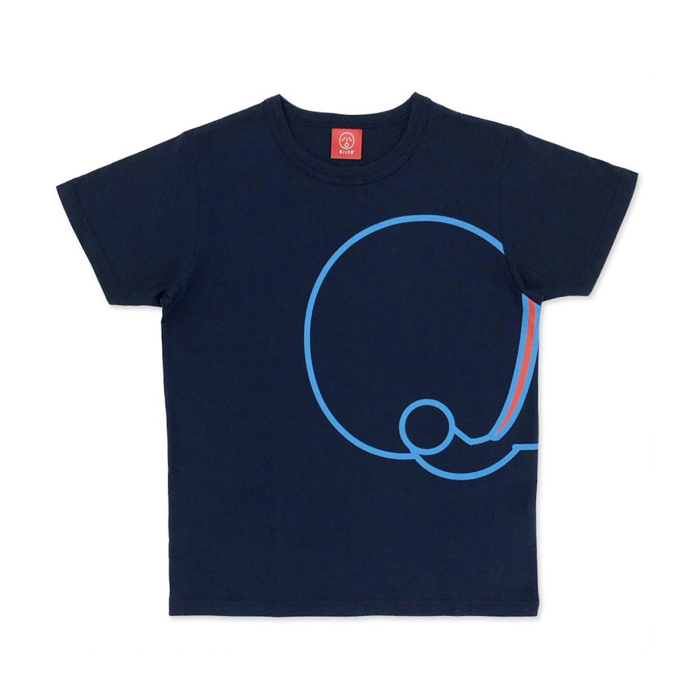 OJICO Tシャツ ドラえもん ゴロリ／ネイビー ユニセックスS
