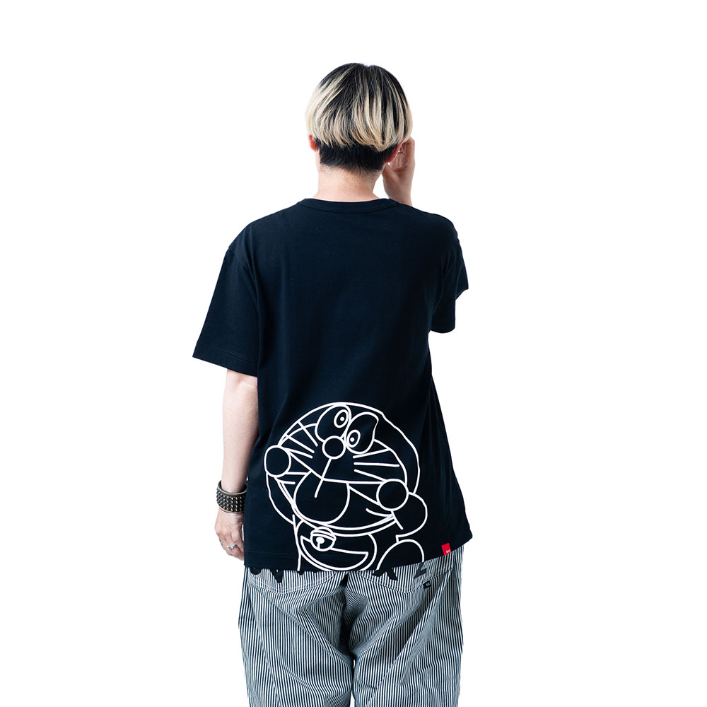 OJICO Tシャツ ドラえもん べー！／クロ ユニセックス LL | ドラえもん
