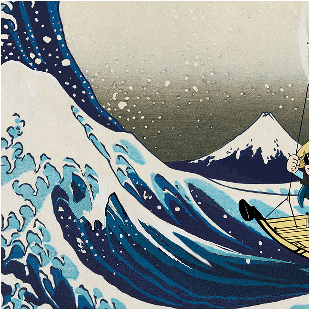 ドラえもん 浮世絵木版画 「富嶽三十六景 神奈川沖浪裏」 | ドラえもん