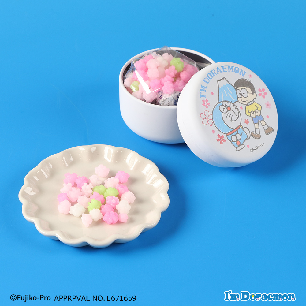 I'm Doraemon 金平糖缶（白・桜） | ドラえもん未来デパート オンライン