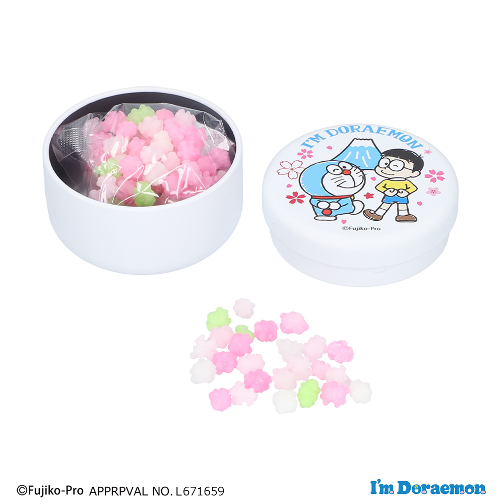 I'm Doraemon 金平糖缶（白・桜） | ドラえもん未来デパート オンライン
