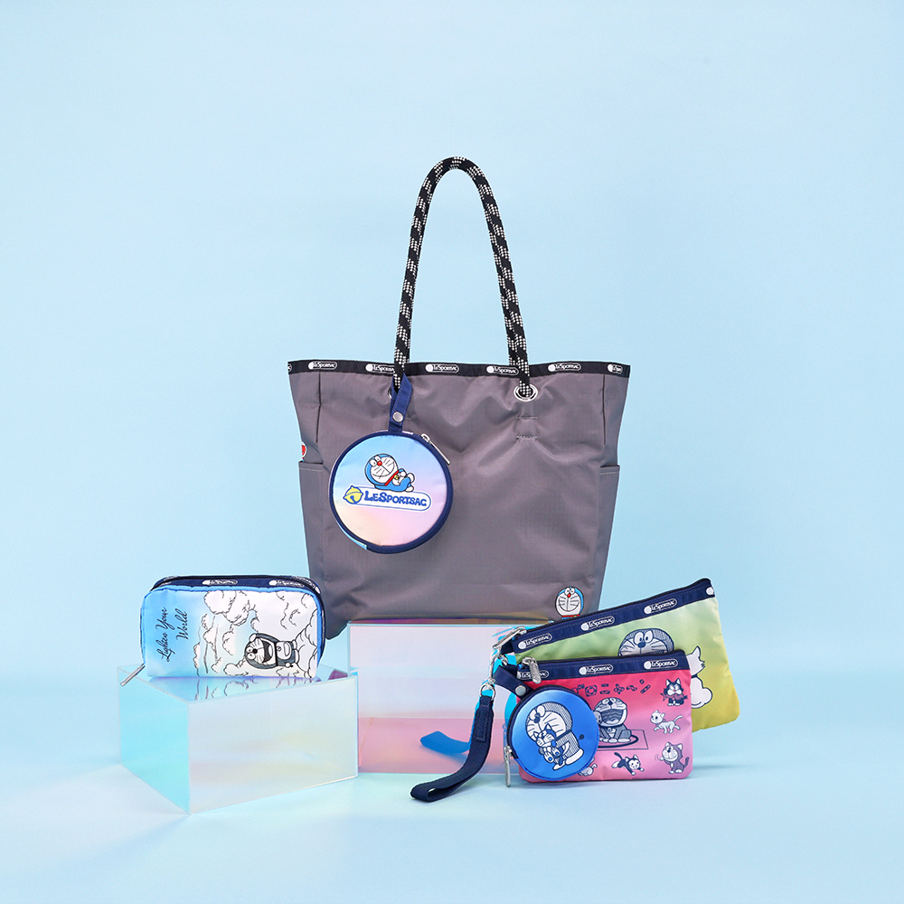 WRISTLET POUCH W/ ROUND C DORAEMON WITH MEOW | ドラえもん未来