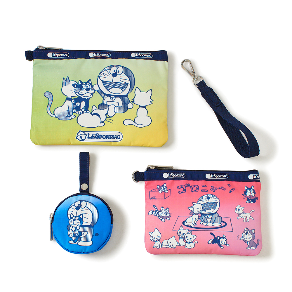 WRISTLET POUCH W/ ROUND C DORAEMON WITH MEOW | ドラえもん未来