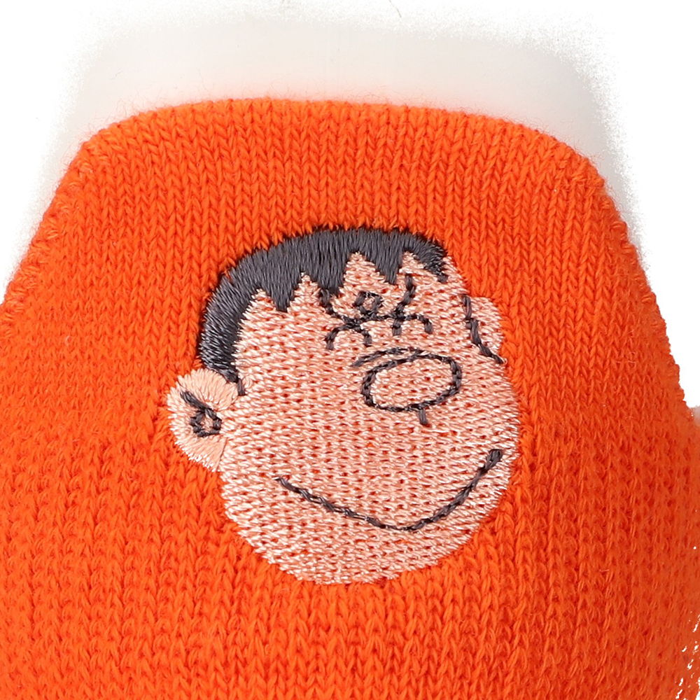 ドラえもん ジャイアン踵刺繍 スニーカー オレンジ | ドラえもん未来