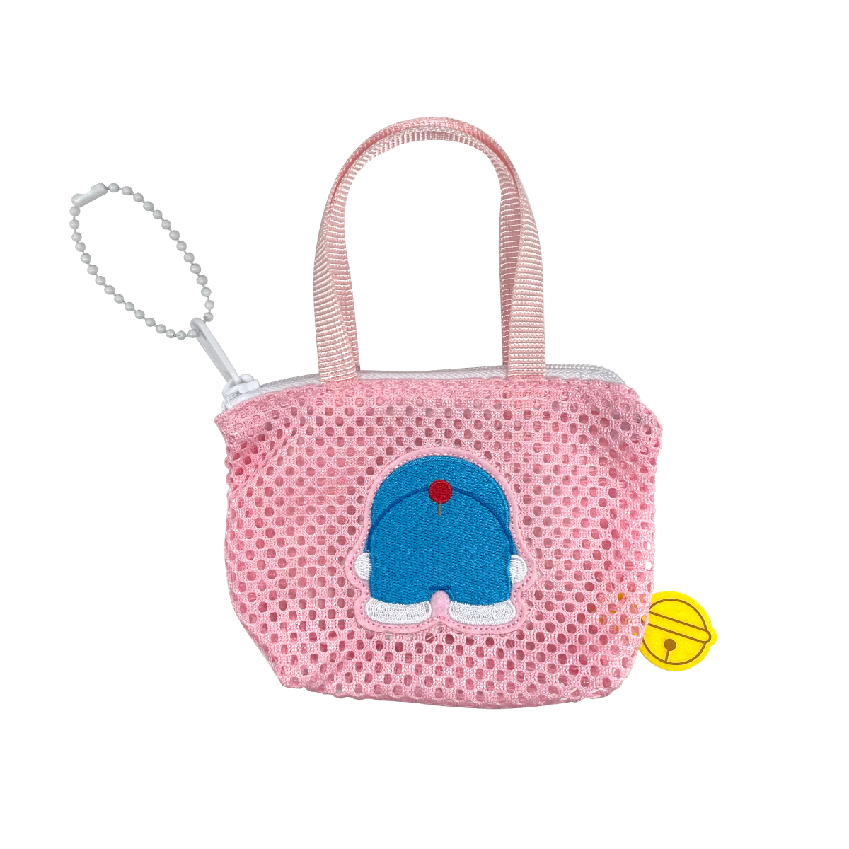 ドラえもん メッシュ ミニチュアバッグボールチェーン（ピンク