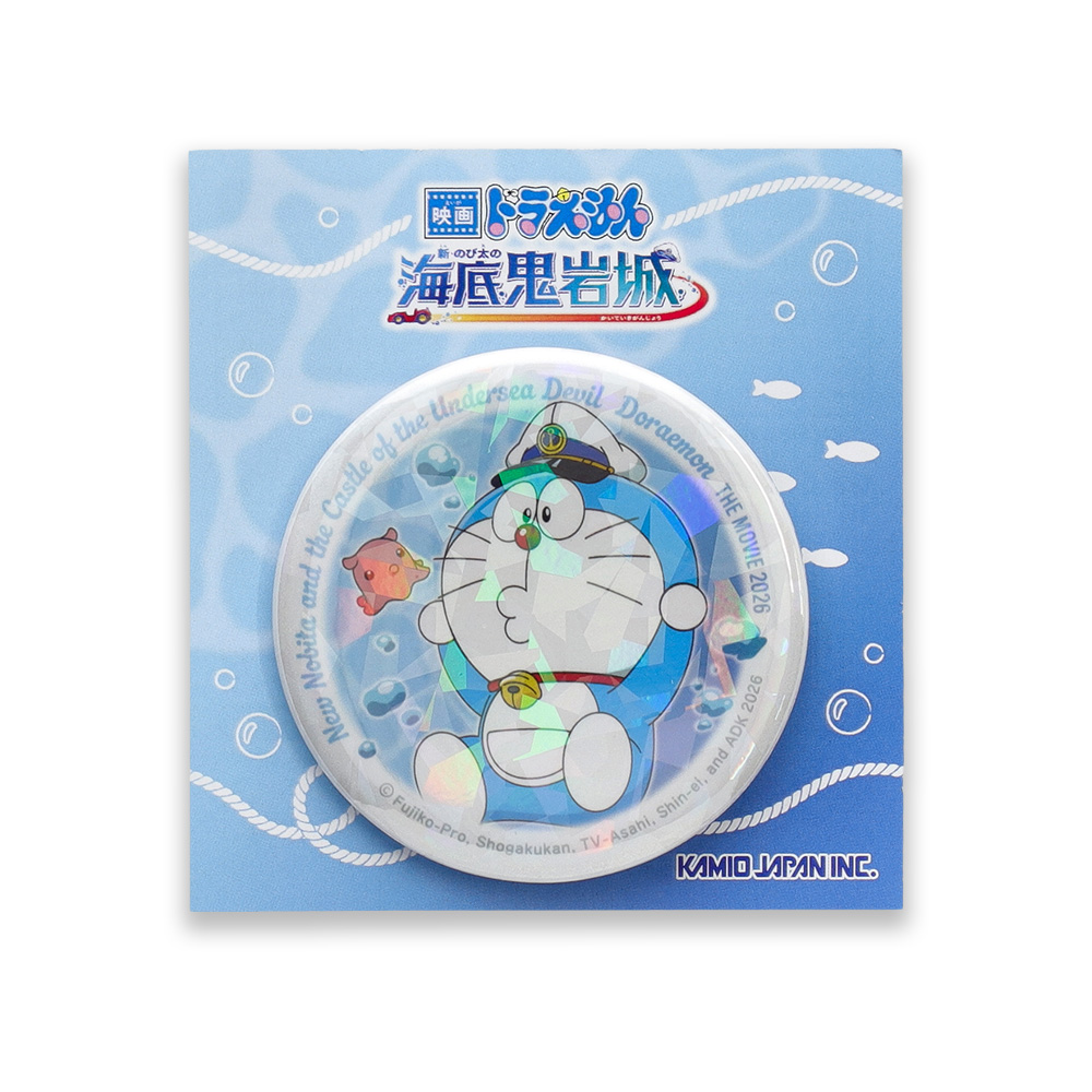 映画ドラえもん 新・のび太の海底鬼岩城ホログラム缶バッジ/ドラえもん