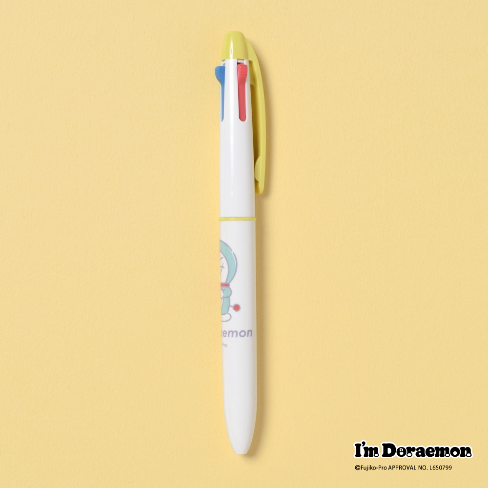 I'M DORAEMON/3色ボールペンイエロー | ドラえもん未来デパート オンライン