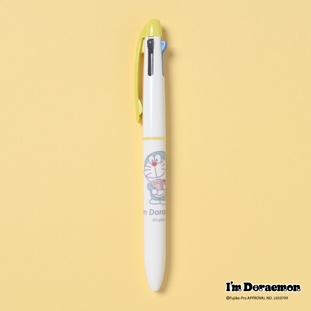 I'M DORAEMON/3色ボールペンイエロー | ドラえもん未来デパート オンライン