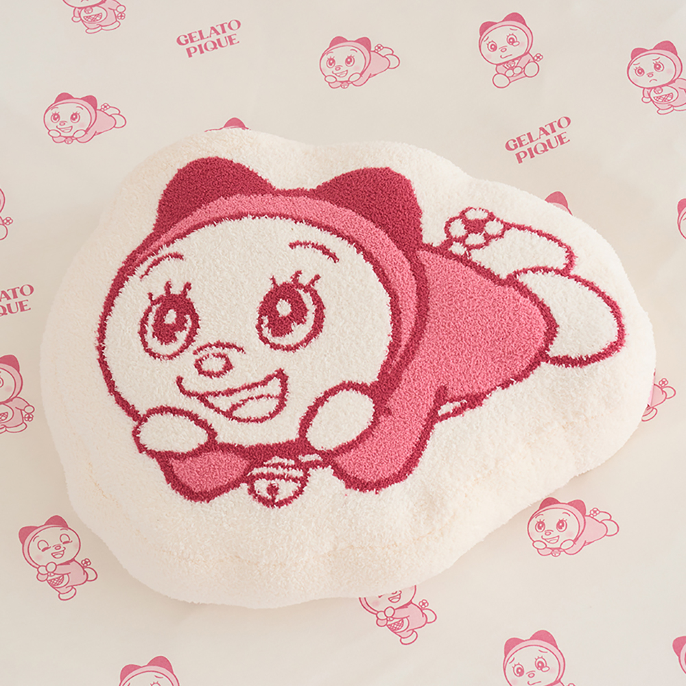 ドラえもん】【Sleep】ベビモコジャガードクッション RED | ドラえもん