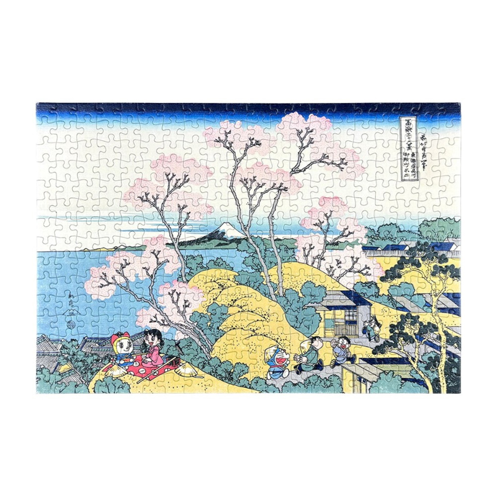 ドラえもん 浮世絵・越前和紙 パズル 富嶽三十六景 東海道品川御殿山の
