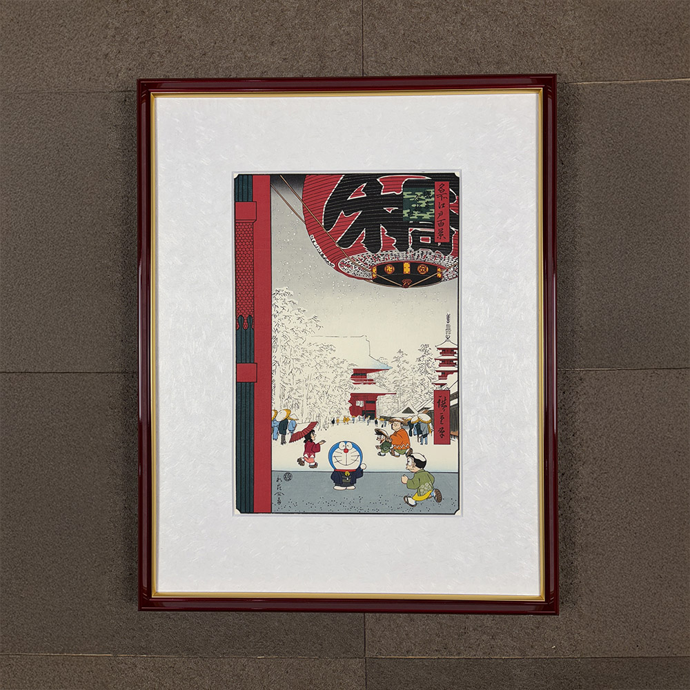 ドラえもん浮世絵木版画「名所江戸百景 浅草金龍山」 | ドラえもん未来