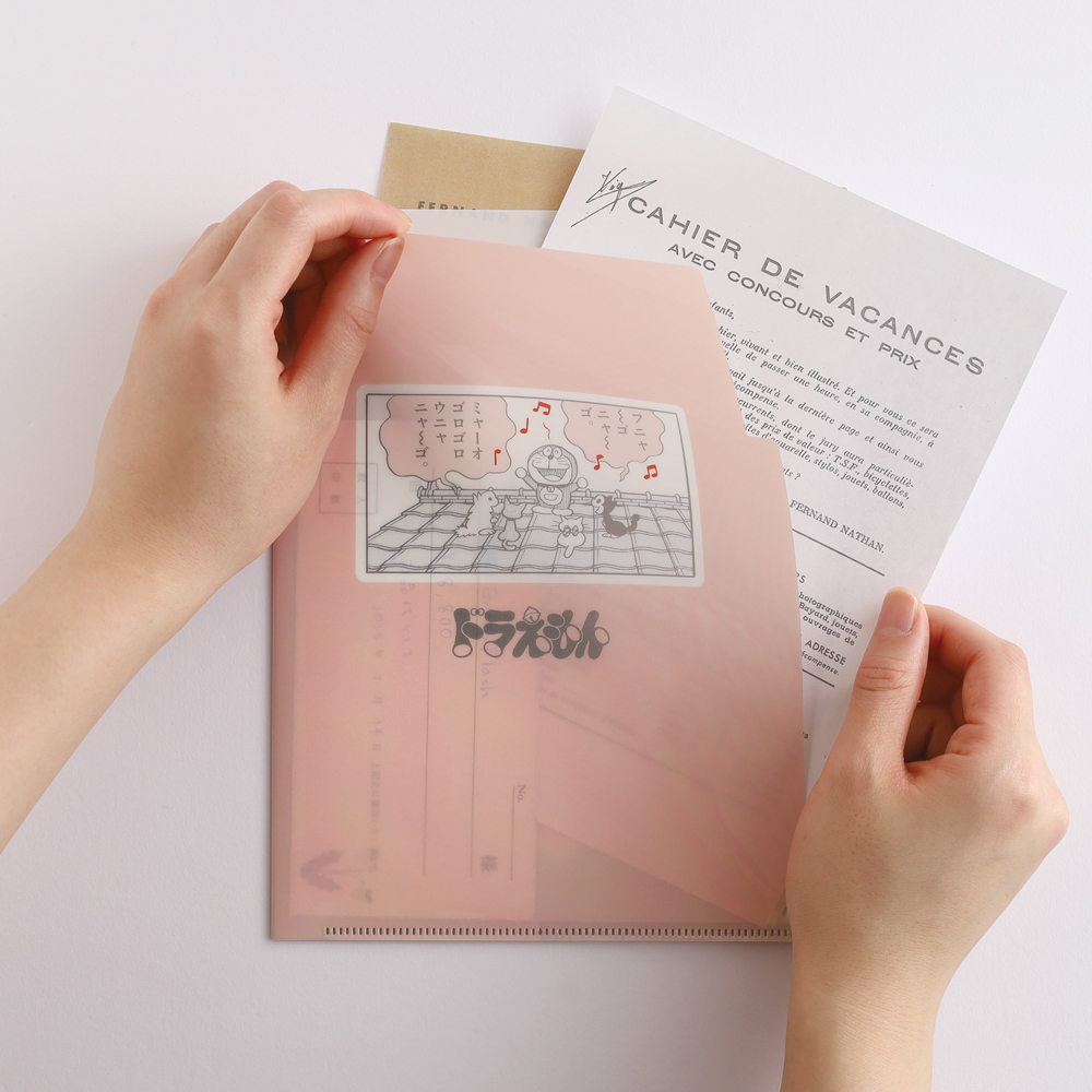 ドラえもん A5ポケットクリアファイル CORAL | ドラえもん未来デパート
