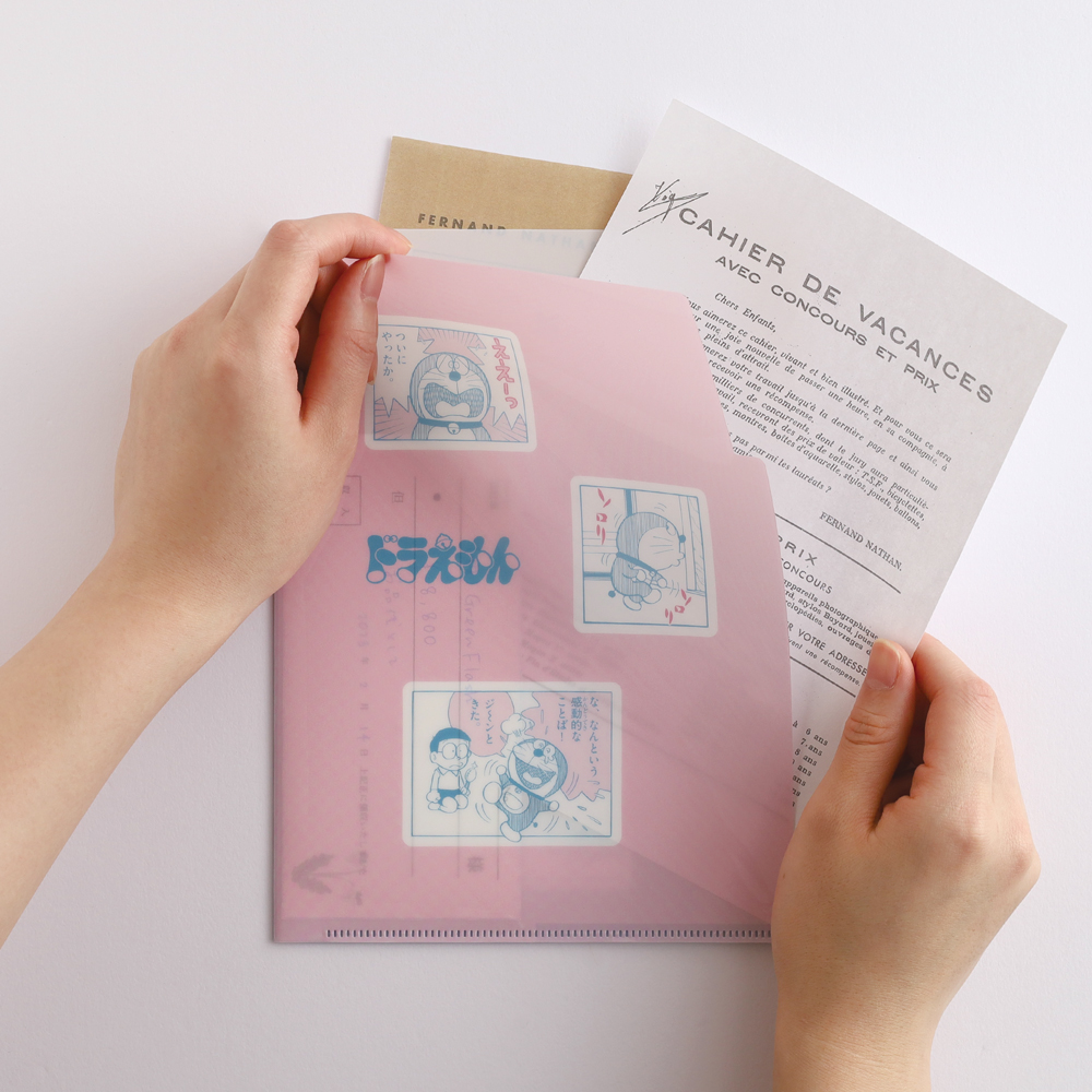 ドラえもん A5ポケットクリアファイル PINK | ドラえもん未来デパート