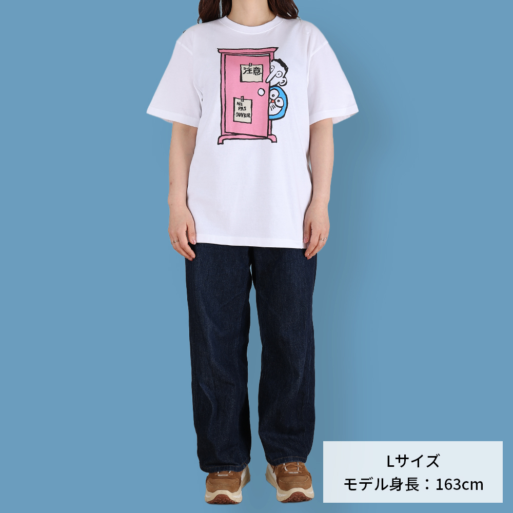 DORAEMON ＆ Jean Jullien T-SHIRT どこでもドア XL | ドラえもん未来