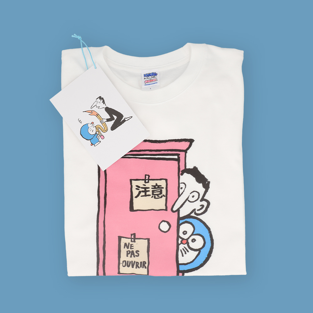 ドラえもん Jean Jullien コラボ Tシャツ Lサイズ 渋谷パルコ DORAEMON ＆ Jean Jullien T-SHIRT どこでもドア L | ドラえもん未来