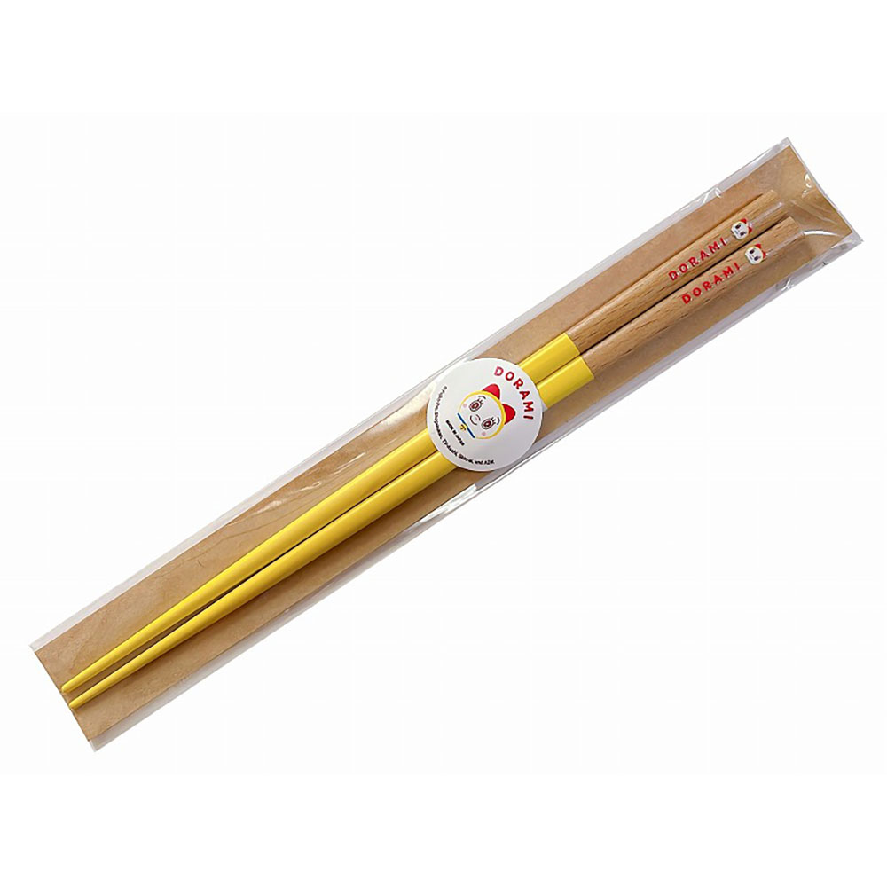 ドラミ レッグカラー塗箸22.5cm（イエロー） | ドラえもん未来デパート