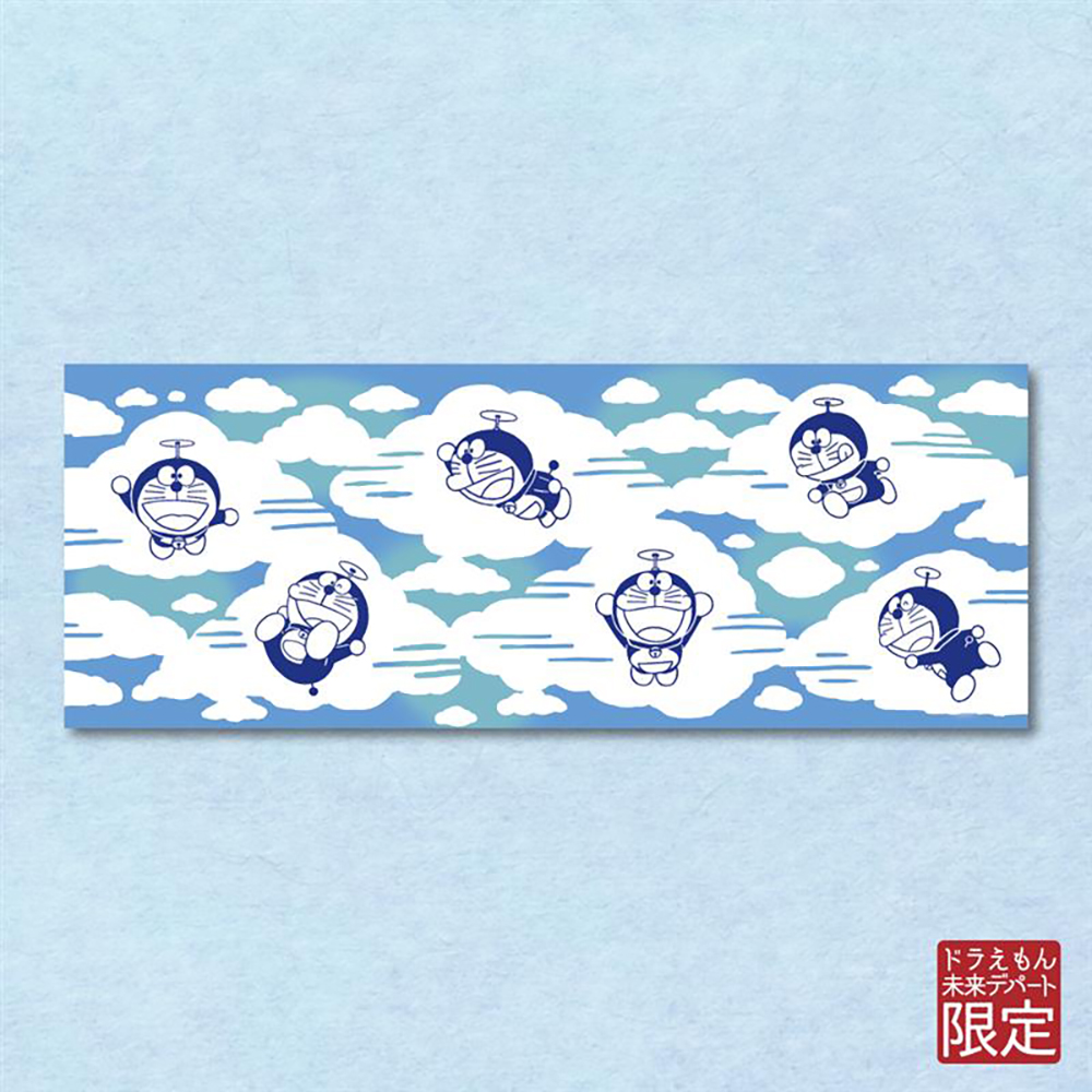 ドラえもん 本染め手ぬぐい 青空もくもく雲 | ドラえもん未来デパート