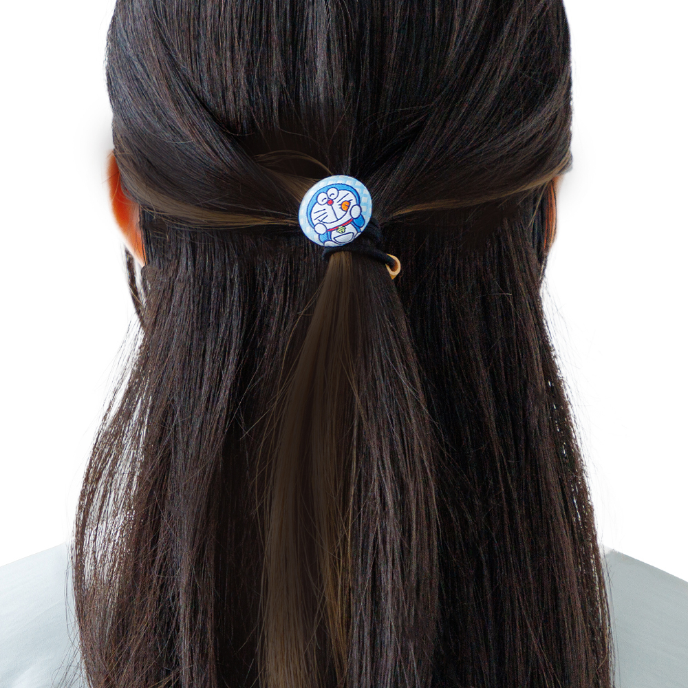 くるみボタンヘアゴム ギンガムチェック | ドラえもん未来デパート