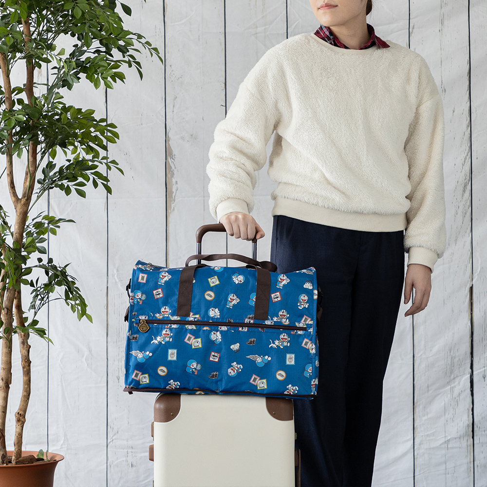 ドラえもん 折りたたみボストンバッグ Enjoy Your Trip！ | ドラえもん
