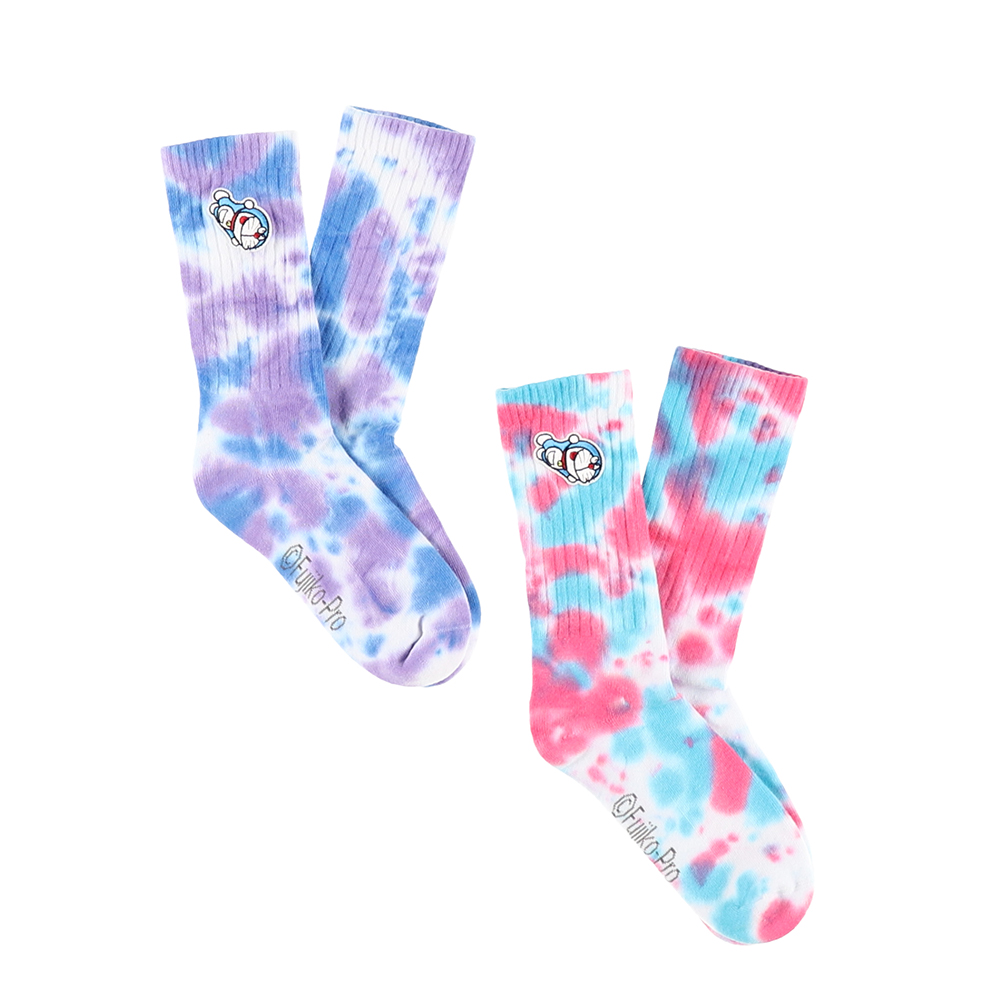 THE DORAEMON STORE オリジナル タイダイ染めソックス ブルー×パープル