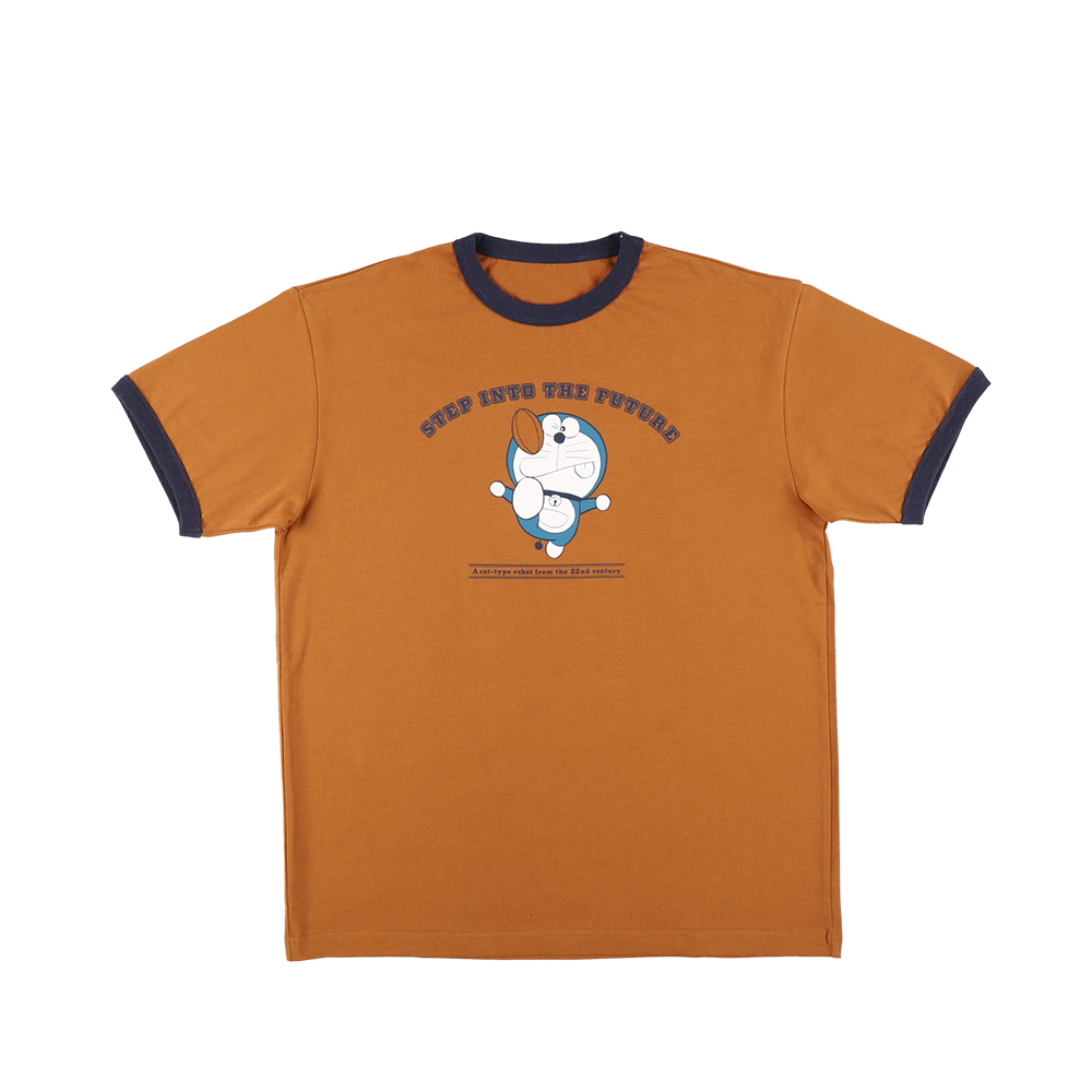 THE DORAEMON STORE オリジナル リンガーTシャツ STEP INTO THE FUTURE