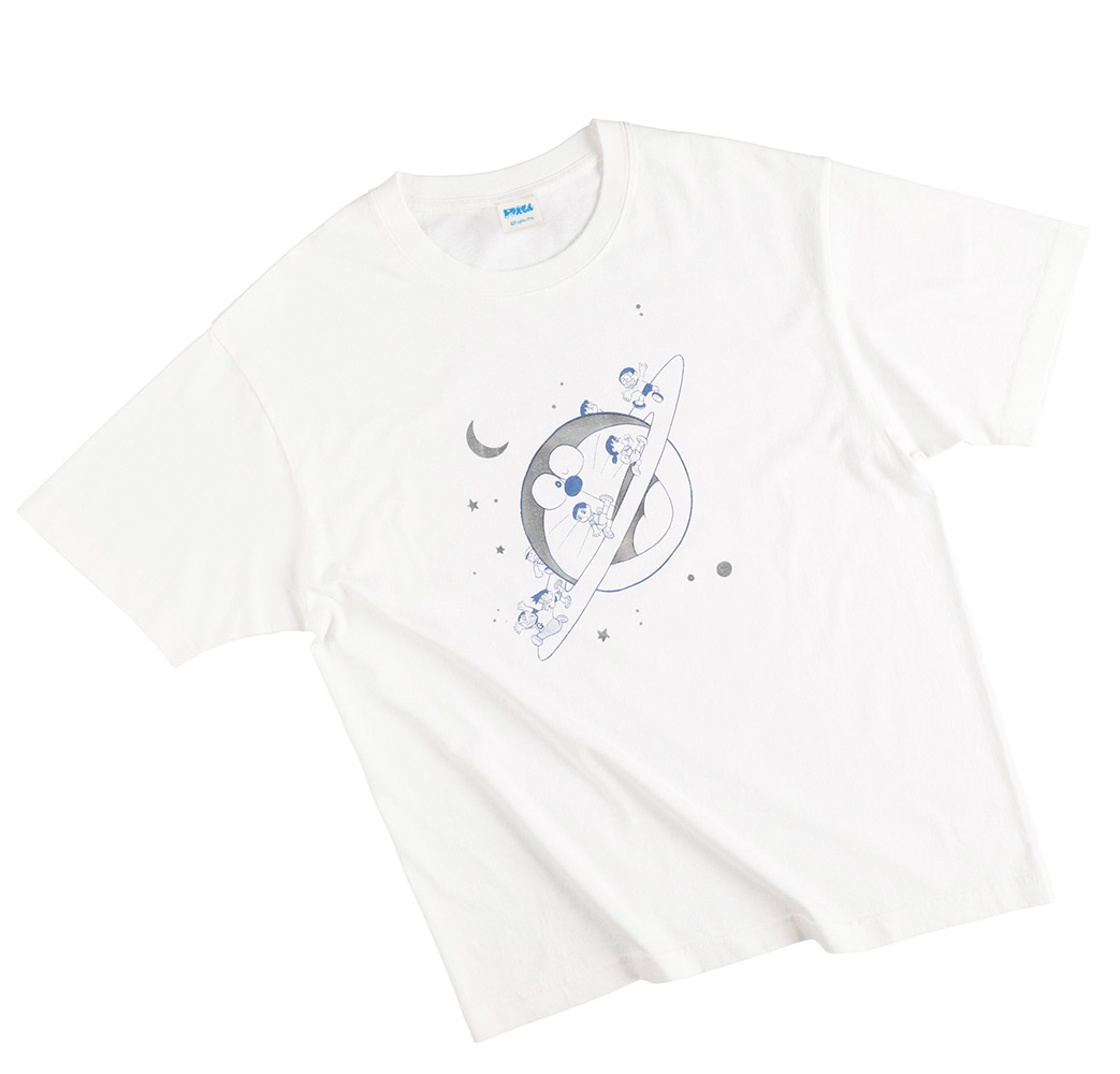 THE DORAEMON STORE オリジナル メタリックTシャツ ホワイト L