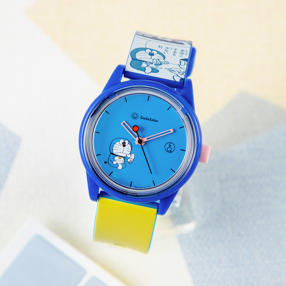 THE DORAEMON STORE オリジナル腕時計 Q&Q SmileSolar ブルー