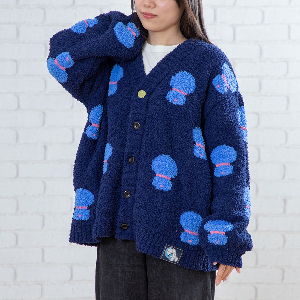 ドラえもん ふわふわカーディガン ネイビー | ドラえもん未来デパート