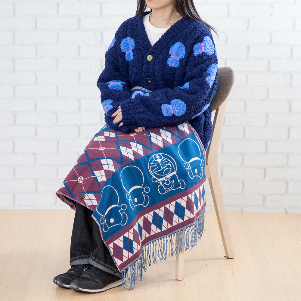 ドラえもん ふわふわカーディガン ネイビー | ドラえもん未来デパート