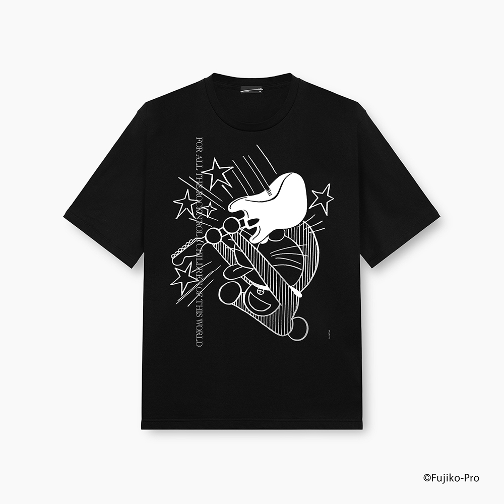 DORAEMON / LAD MUSICIAN T-SHIRT ROCK'N'ROLL BLACK | ドラえもん未来