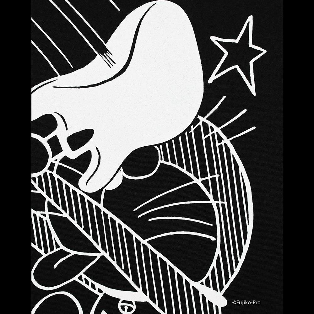 DORAEMON / LAD MUSICIAN T-SHIRT ROCK'N'ROLL BLACK | ドラえもん未来