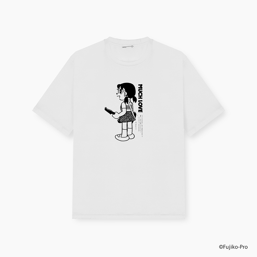 DORAEMON / LAD MUSICIAN T-SHIRT MUCH LOVE SHIZUKA WHITE