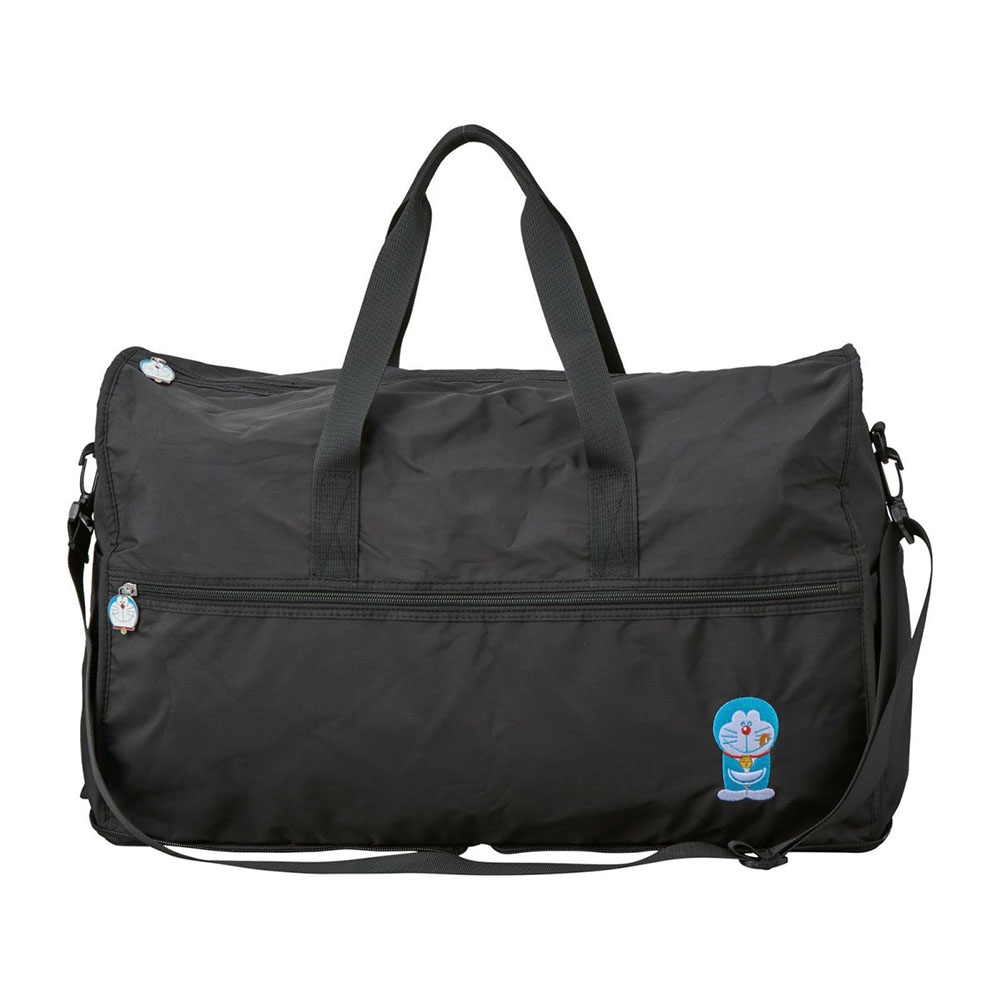折りたたみボストンバッグ Lサイズ ブラック ドラえもん｜ドラえもん