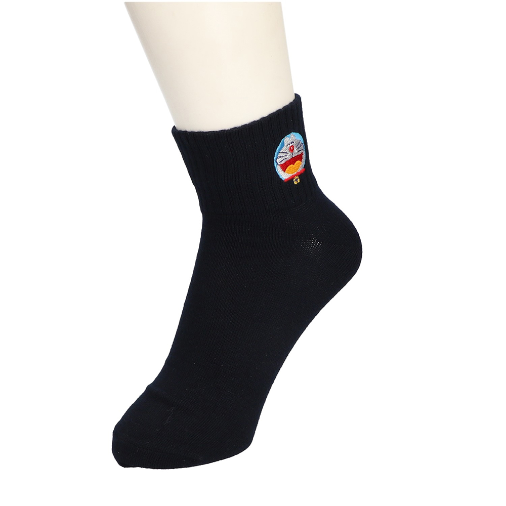 ドラえもん リブ刺繍 (23－25) ネイビー ドラえもん