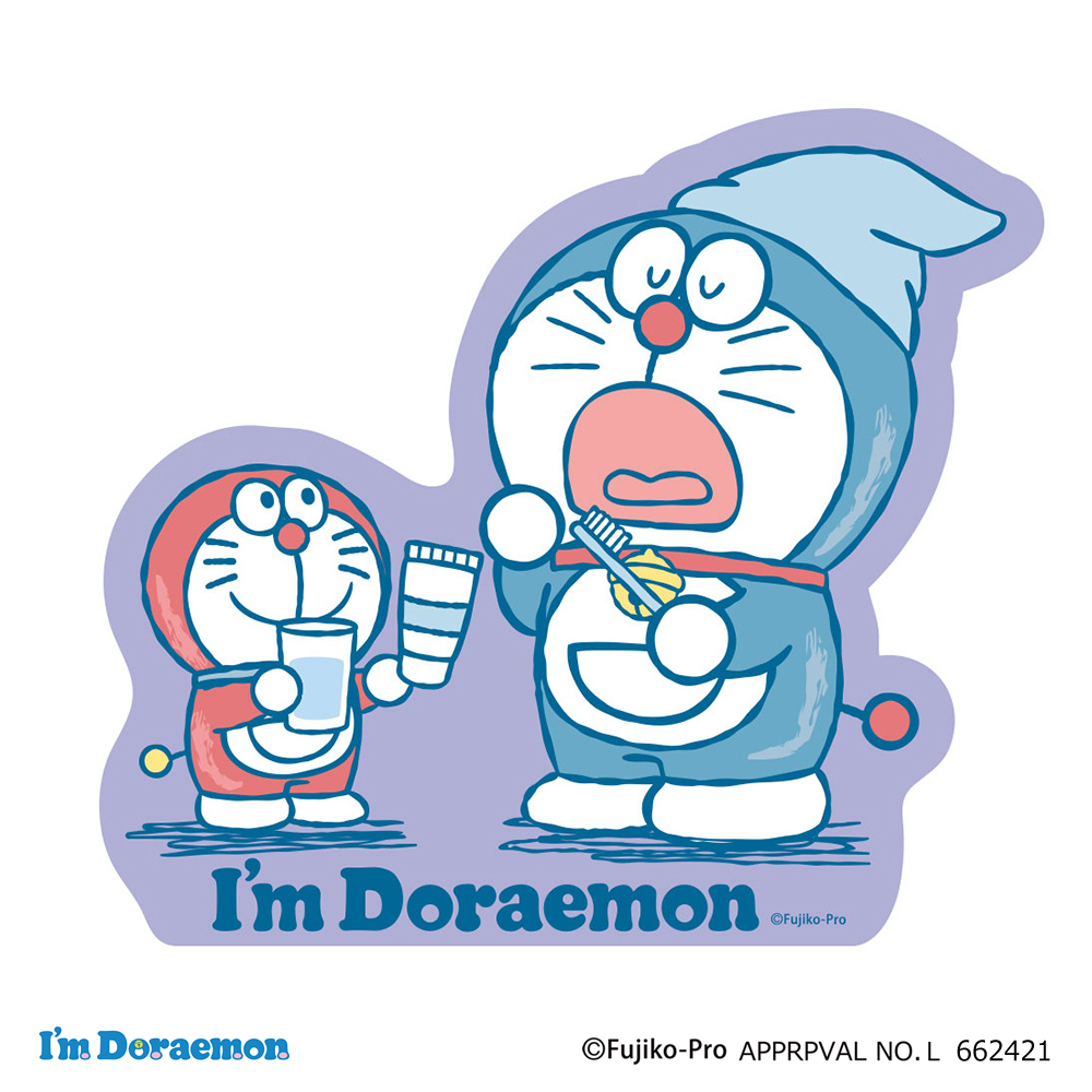 アイムドラえもん キャラクターステッカー リラックスタイム はみがき