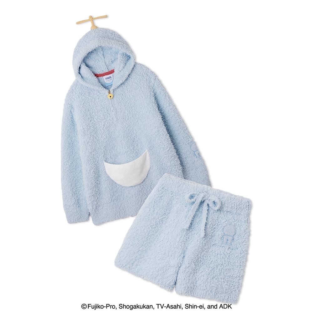 【ドラえもん】【レディース】ジェラートパーカ＆ショートパンツ ドラえもん】【レディース】ジェラートパーカ＆ショートパンツ BLU