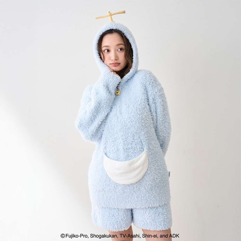 ドラえもん】【レディース】ジェラートパーカ＆ショートパンツ BLU