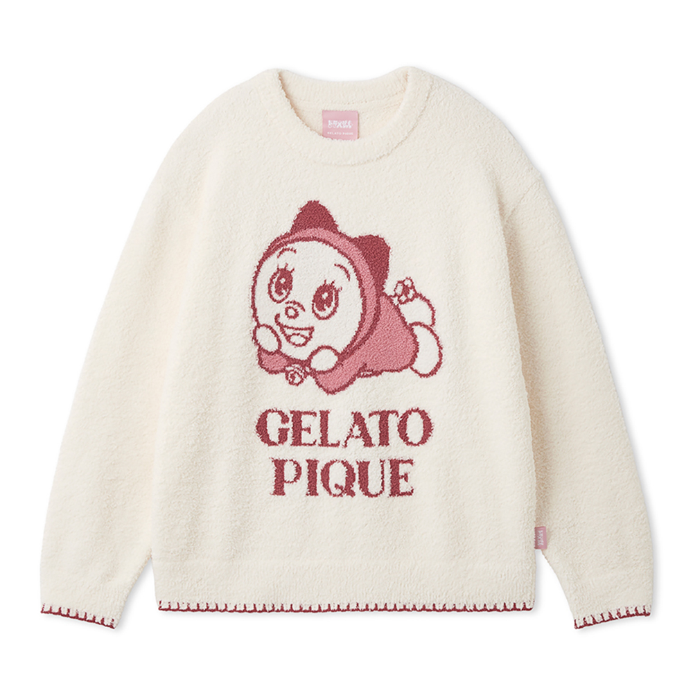 ドラえもん】【レディース】ベビモコジャガードプルオーバー RED