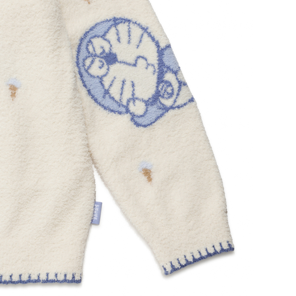 ドラえもん】【レディース】ベビモコジャガードカーディガン BLU