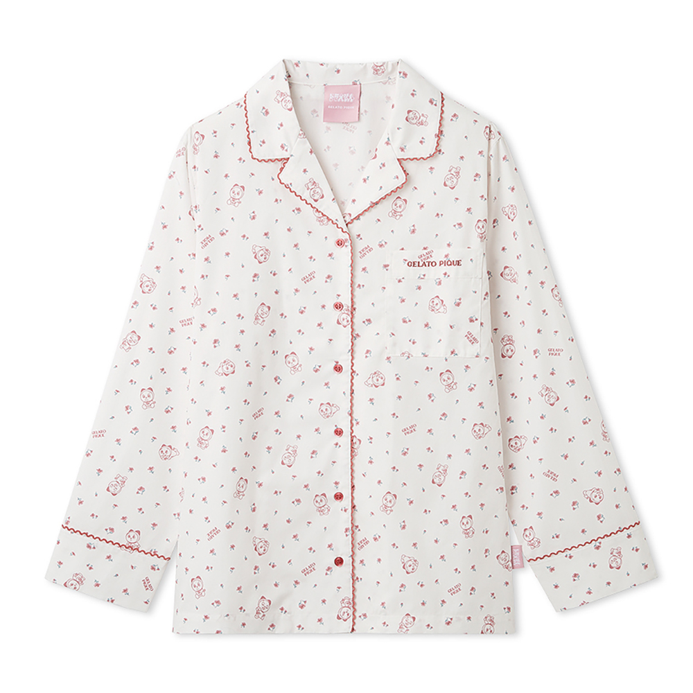 【ドラえもん】【レディース】シャツ RED