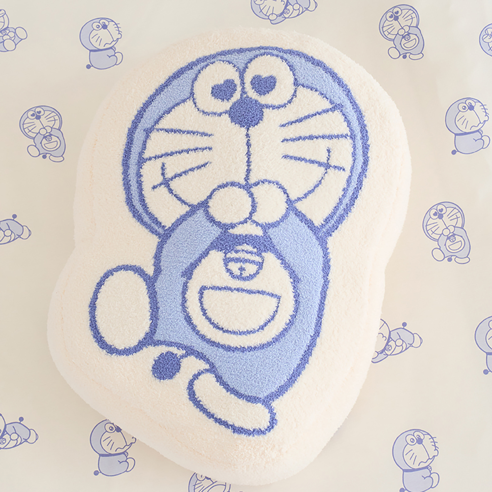 ドラえもん】【Sleep】ベビモコジャガードクッション BLU｜ドラえもん