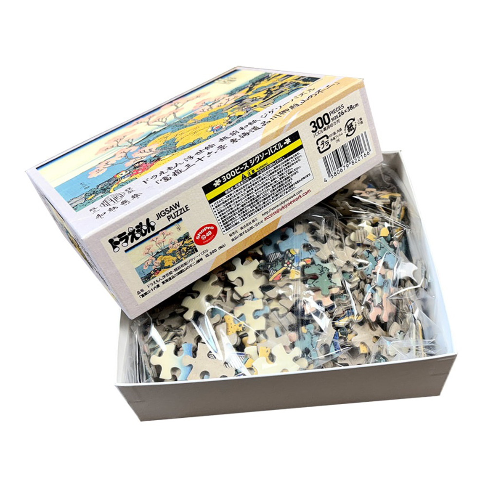 ドラえもん 浮世絵・越前和紙 パズル 富嶽三十六景 東海道品川御殿山の