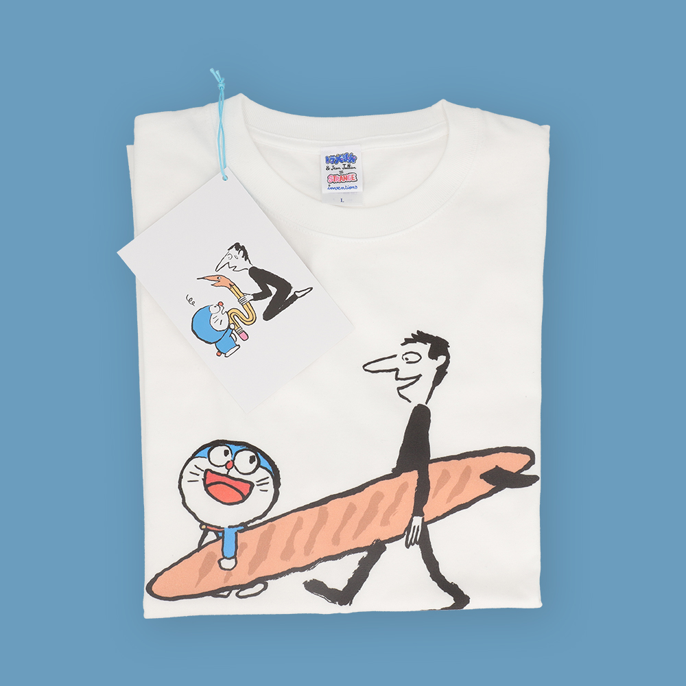 DORAEMON ＆ Jean Jullien T-SHIRT Surfing M｜ドラえもん未来デパート