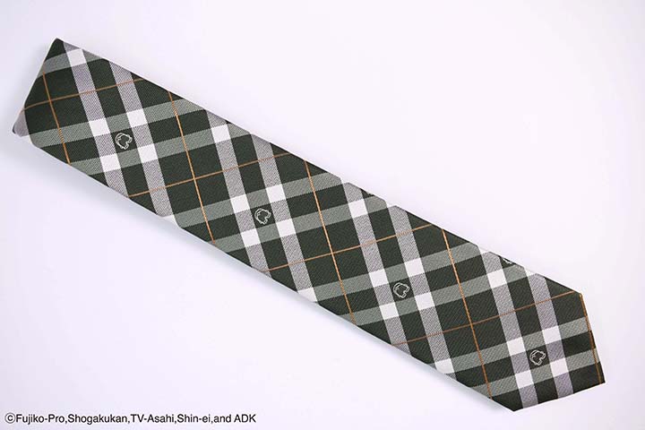 ネクタイ おしりチェック カーキ