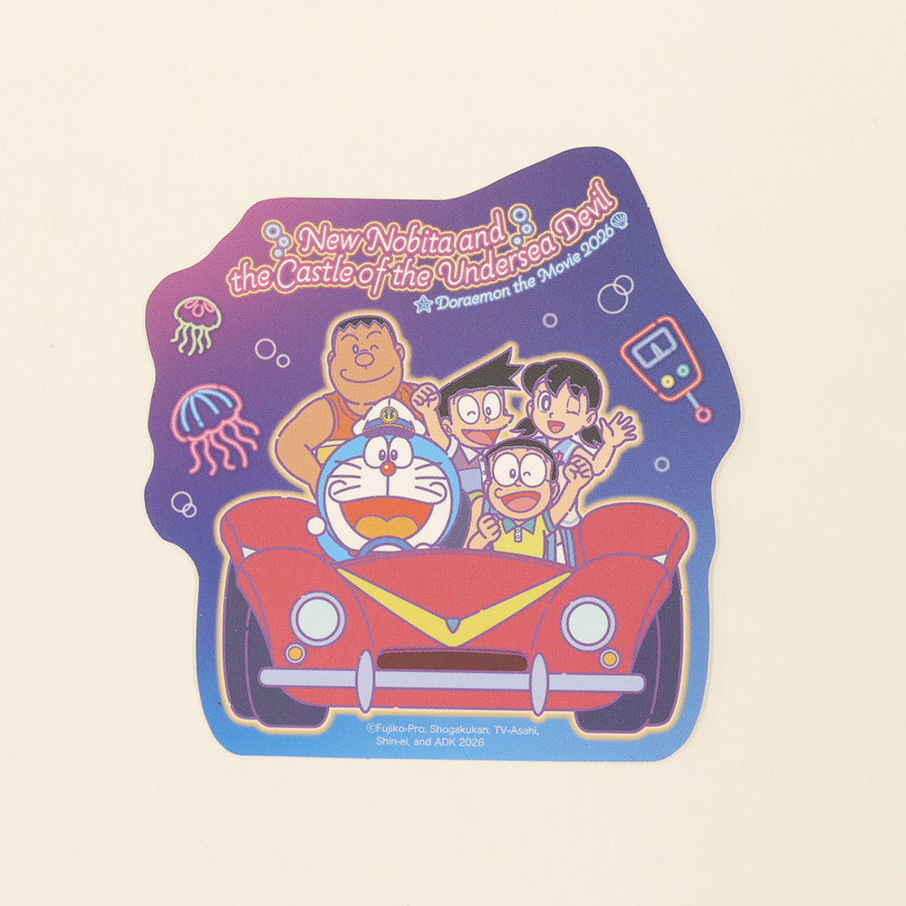 映画ドラえもん 新・のび太の海底鬼岩城 ダイカットステッカーミニ②