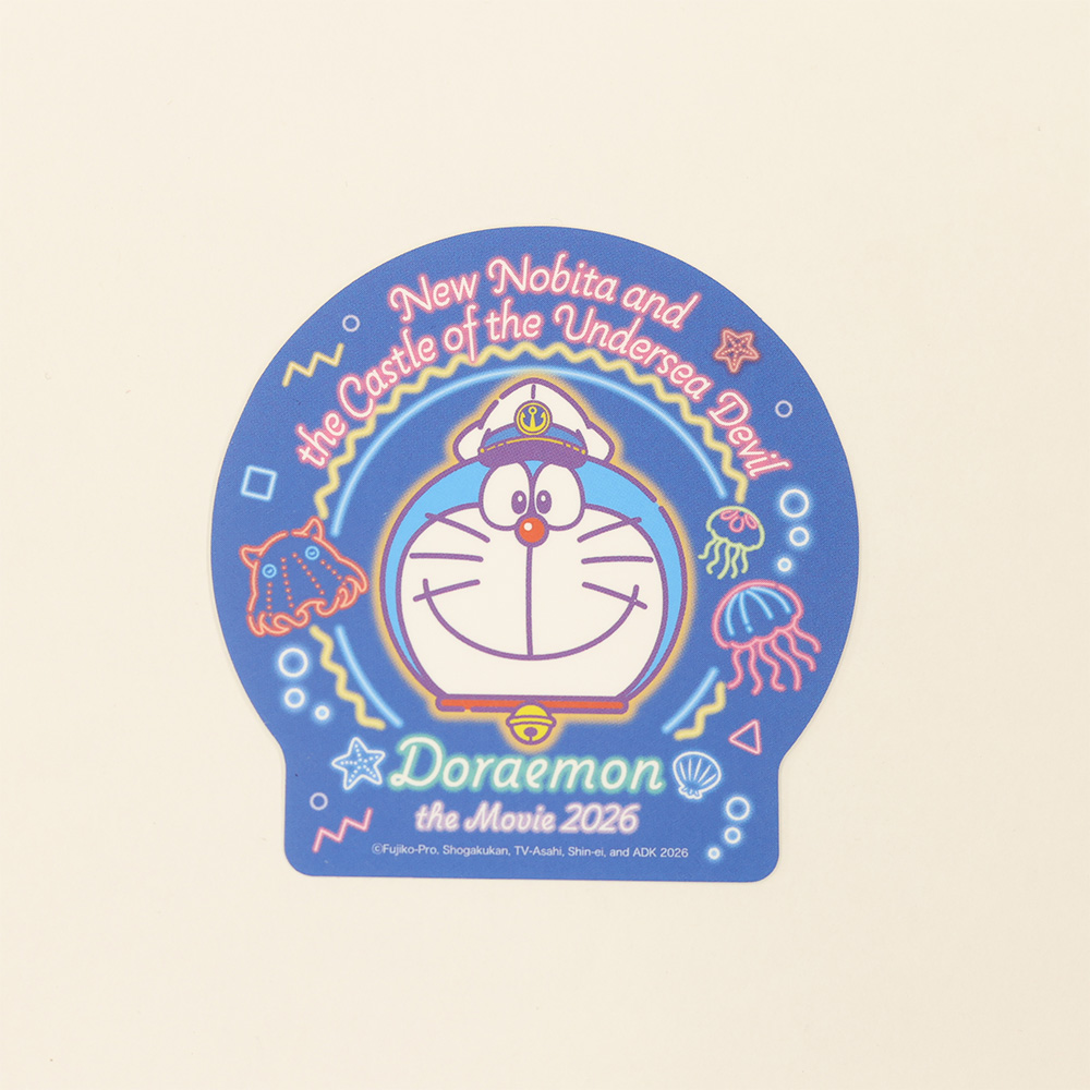 映画ドラえもん 新・のび太の海底鬼岩城 ダイカットステッカーミニ③